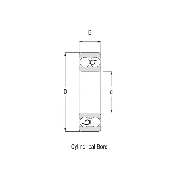 Self-aligning ball bearing_Cylindrical bore-17966.webp